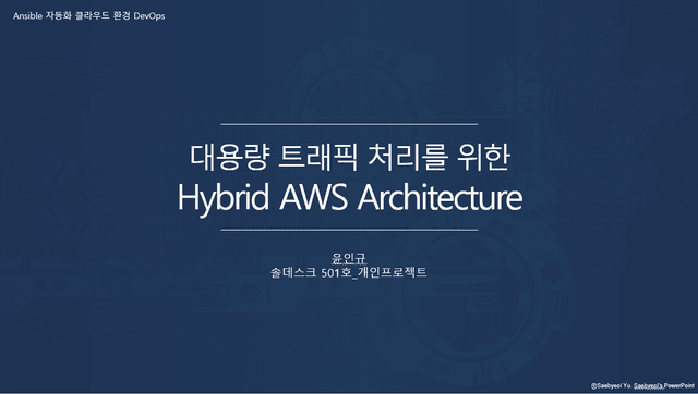 대용량 트래픽 처리를 위한 Hybrid AWS Architecture